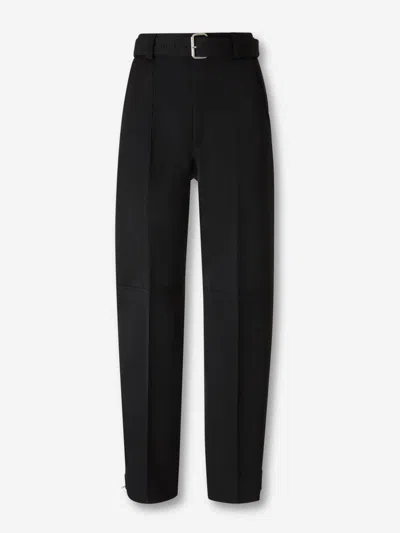 Bottega Veneta Wool Dress Trousers In Black