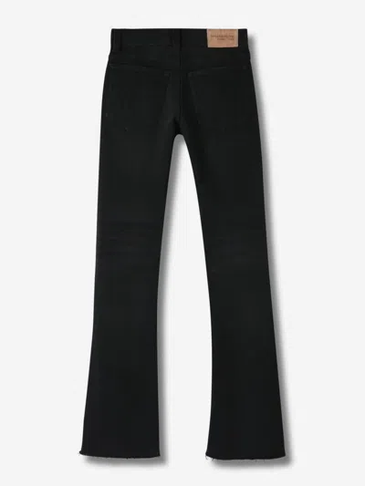 Balenciaga Women`s Slim Fit Bootcut Pants In Black/green/red In Black