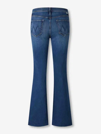Mother The Insider Ankle Mid Rise Jeans In Blue