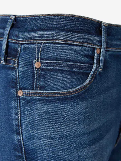 Mother The Insider Ankle Mid Rise Jeans In Blue