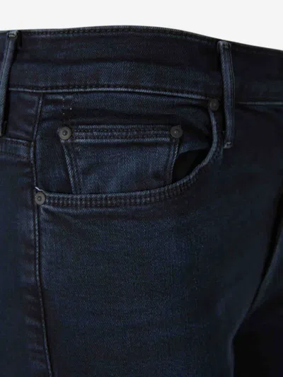 Mother Midnight Blue Stretch Denim The Weekender Jeans In Blue