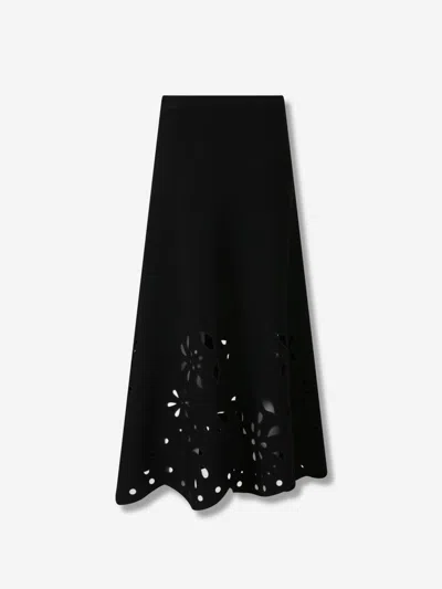 Ulla Johnson Grace Knit Midi Skirt In Black