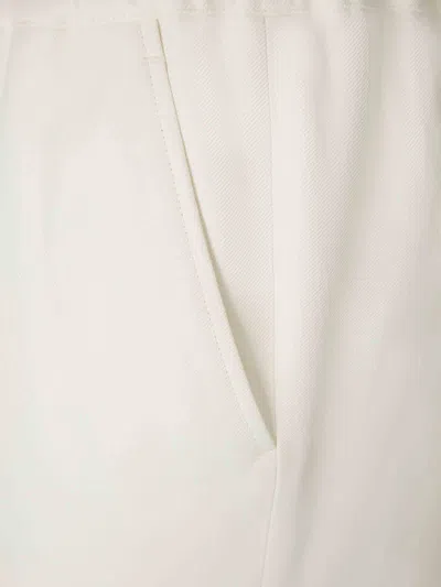 Tom Ford Drawstring Trousers In White