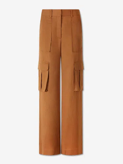 Veronica Beard Saul Cargo Pants Whisky In Brown