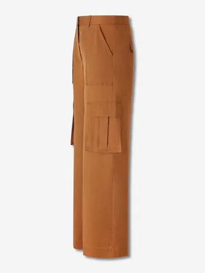 Veronica Beard Saul Cargo Pants Whisky In Brown