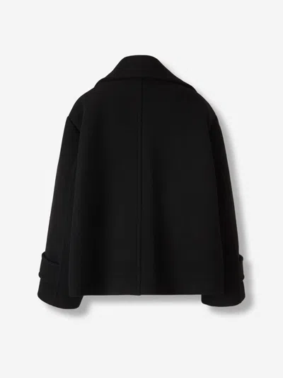 Chloé Oversized Short Coat In Black