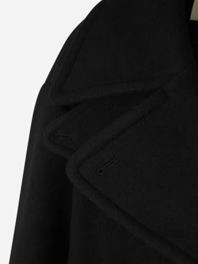 Chloé Oversized Short Coat In Black