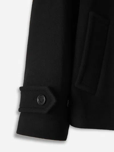 Chloé Oversized Short Coat In Black