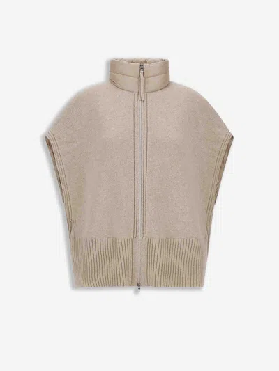 Herno Poncho Resort Knit In Multi
