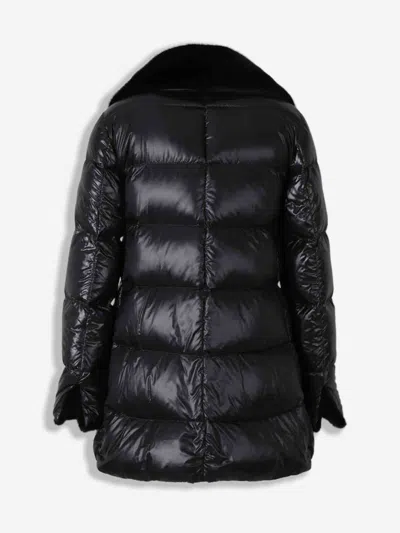 Herno Fur Collar Down Jacket In Multi