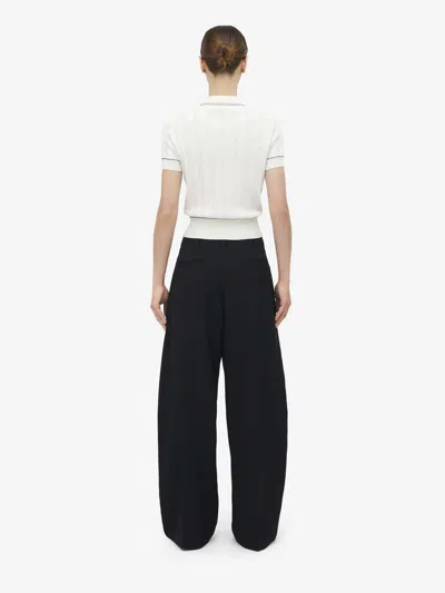 Alexander Mcqueen Ribbed Polo Shirt Contrast Trim In Multi