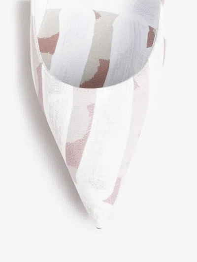Christian Louboutin Miss Z Printed Cotton Red Sole Pumps In Pink