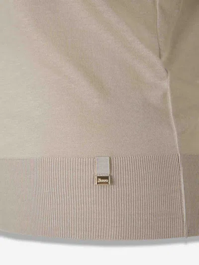 Herno Short Sleeve Polo In Gray