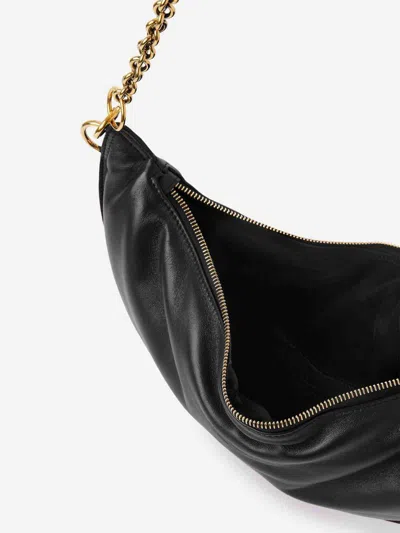 Chloé Icons Crescent Chain Shoulder Bag In Black