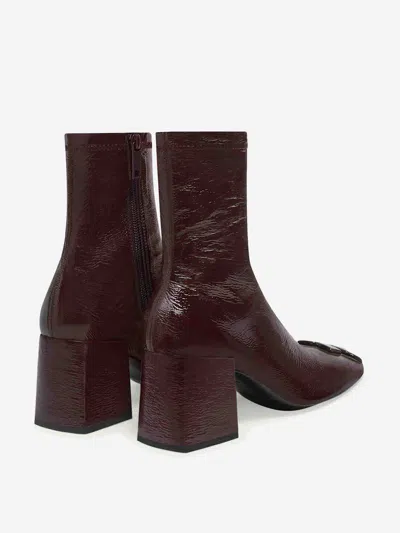 Courrèges Courregès Reedition Ankle Boots In Burgundy