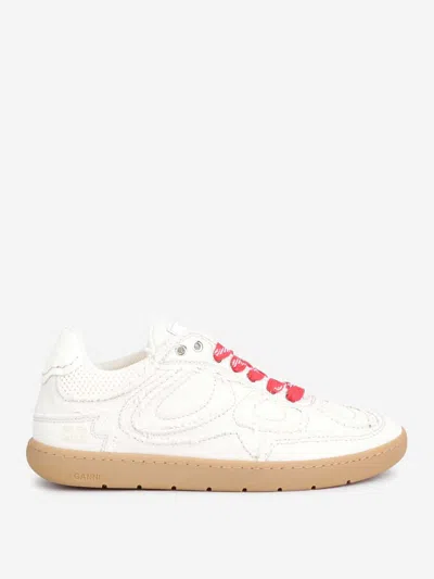 Ganni Sneakers 08 Canvas Raw Edge In White