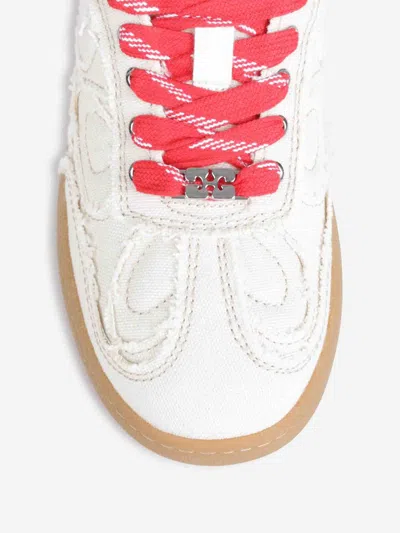 Ganni Sneakers 08 Canvas Raw Edge In White