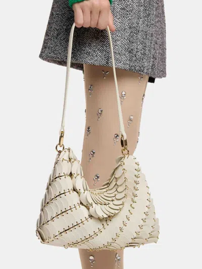 Rabanne Paco Shoulder Bag In White