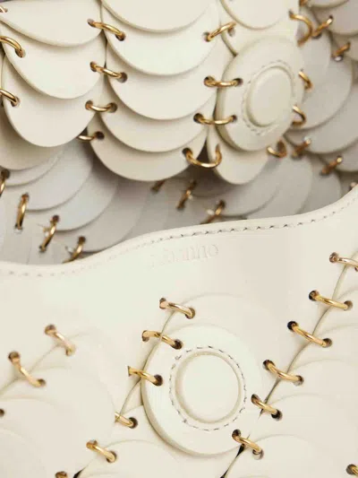 Rabanne Paco Shoulder Bag In White