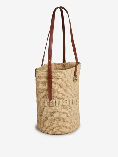 Rabanne Woven Tote Bag In Nude