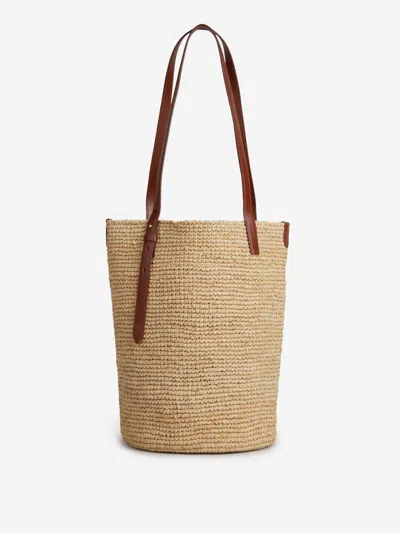Rabanne Woven Tote Bag In Nude