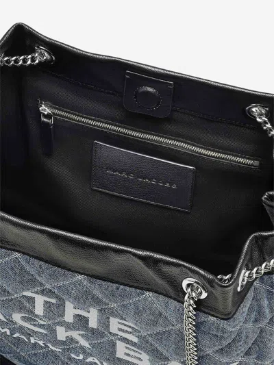 Marc Jacobs The Quilted Denim Large Chain Sack Bag Tote In Blue
