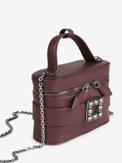 Roger Vivier Vanity Micro Bag Rectangular Shape In Red