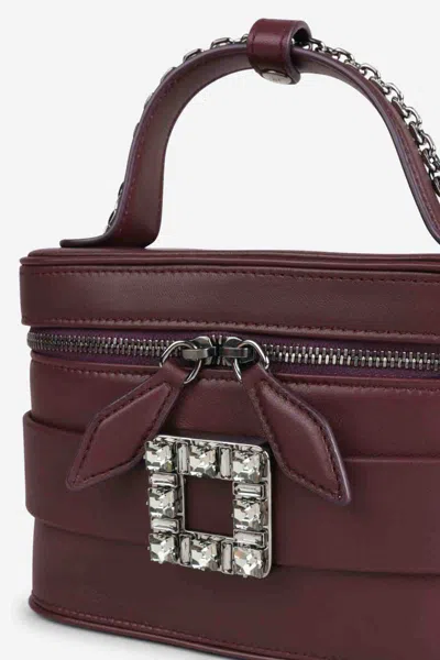 Roger Vivier Vanity Micro Bag Rectangular Shape In Red