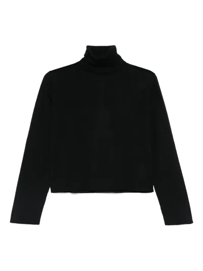 Mm6 Maison Margiela Virgin Wool-blend Sweater In Black