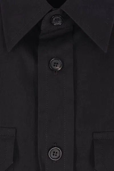 Alexander Mcqueen Mcqueen T-bar Harness Utility Button-up Shirt In Black