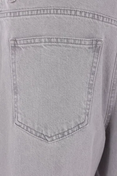 Elisabetta Franchi Embroidered-pocket Jeans In Gray
