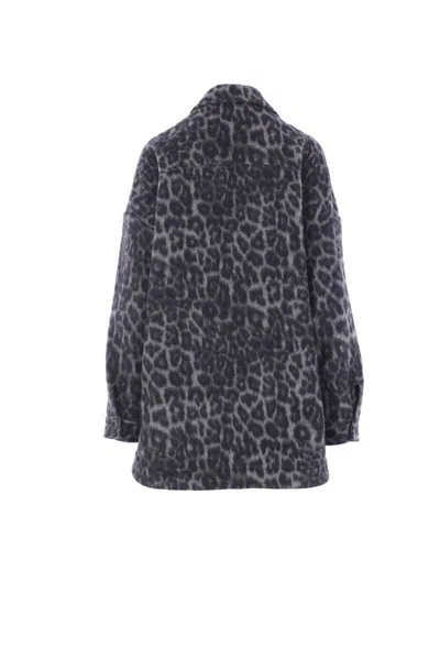 Federica Tosi Leopard-print Buttoned Coat In Animal Print