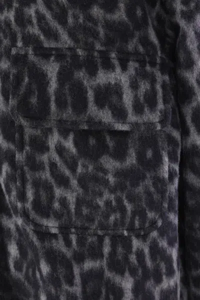 Federica Tosi Leopard-print Buttoned Coat In Animal Print