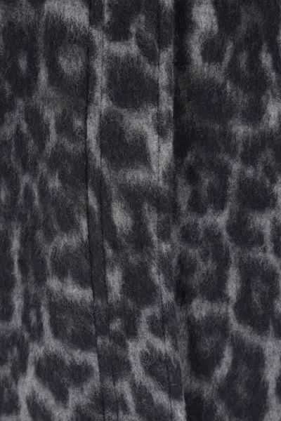 Federica Tosi Leopard-print Buttoned Coat In Animal Print
