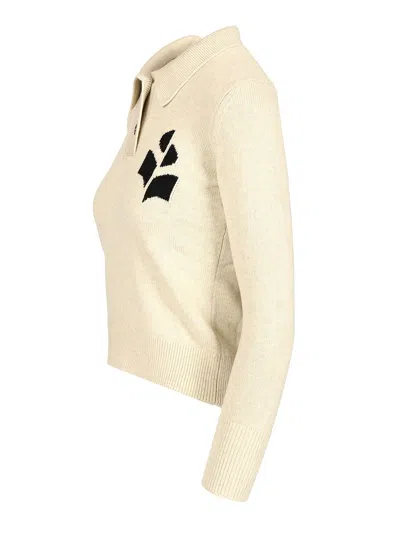 Isabel Marant Étoile Womens Isabel Marant Etoile Nola Intarsia Cotton-blend Knitted Jumper In Neutral