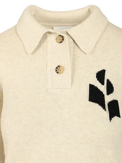 Isabel Marant Étoile Womens Isabel Marant Etoile Nola Intarsia Cotton-blend Knitted Jumper In Neutral