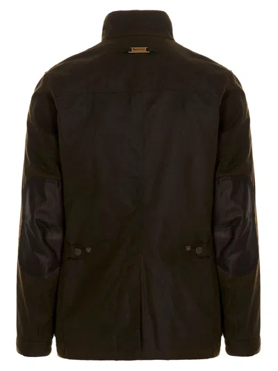 Barbour Ogston Waxed Jacket In Brown