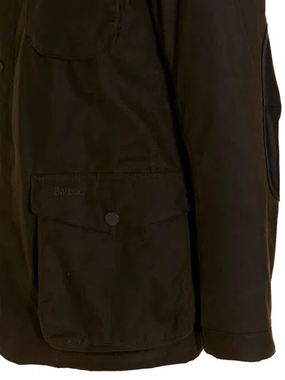 Barbour Ogston Waxed Jacket In Brown