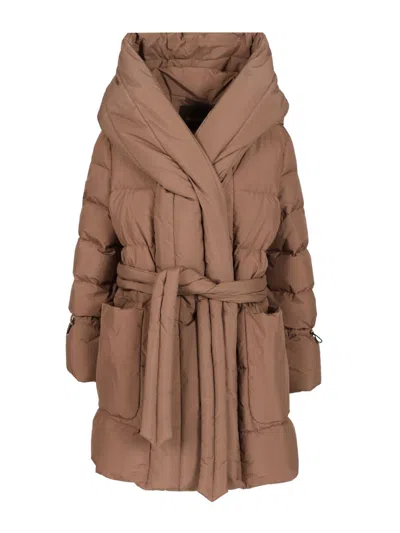 Moorer Osiride-stp Coats Rose In Brown