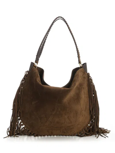 Isabel Marant Oskan Hobo Soft-ga Shoulder Bags Brown