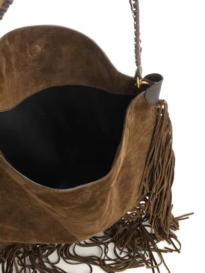 Isabel Marant Oskan Hobo Soft-ga Shoulder Bags Brown