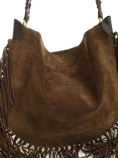 Isabel Marant Oskan Hobo Soft-ga Shoulder Bags Brown