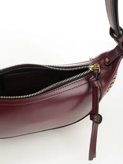 Isabel Marant Oskan Moon Studded Leather Shoulder Bag