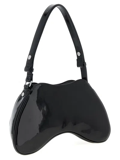 Diesel Play Synthetic Shoulder Bag In Black