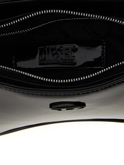 Diesel Play Synthetic Shoulder Bag In Black