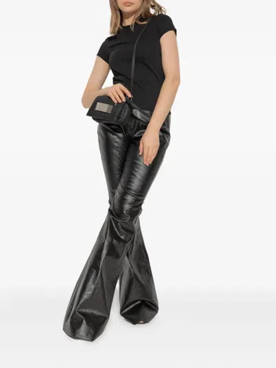 Rick Owens Short-sleeved Cotton T-shirt In Black