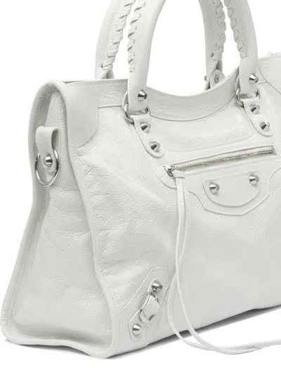 Balenciaga Medium Handbag With Detachable Strap And Studded Accents