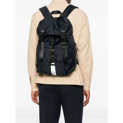 Apc A.p.c. Blue Backpacks Men