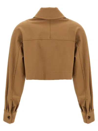 Max Mara Smalto Casual Jackets And Parka Brown In Brown