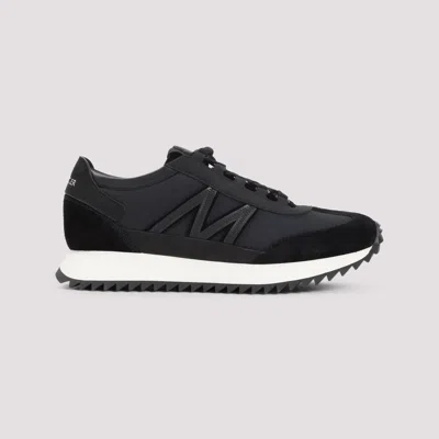 Moncler Pacey2 Suede & Nubuck Trainers, Men, Black, Size: 46